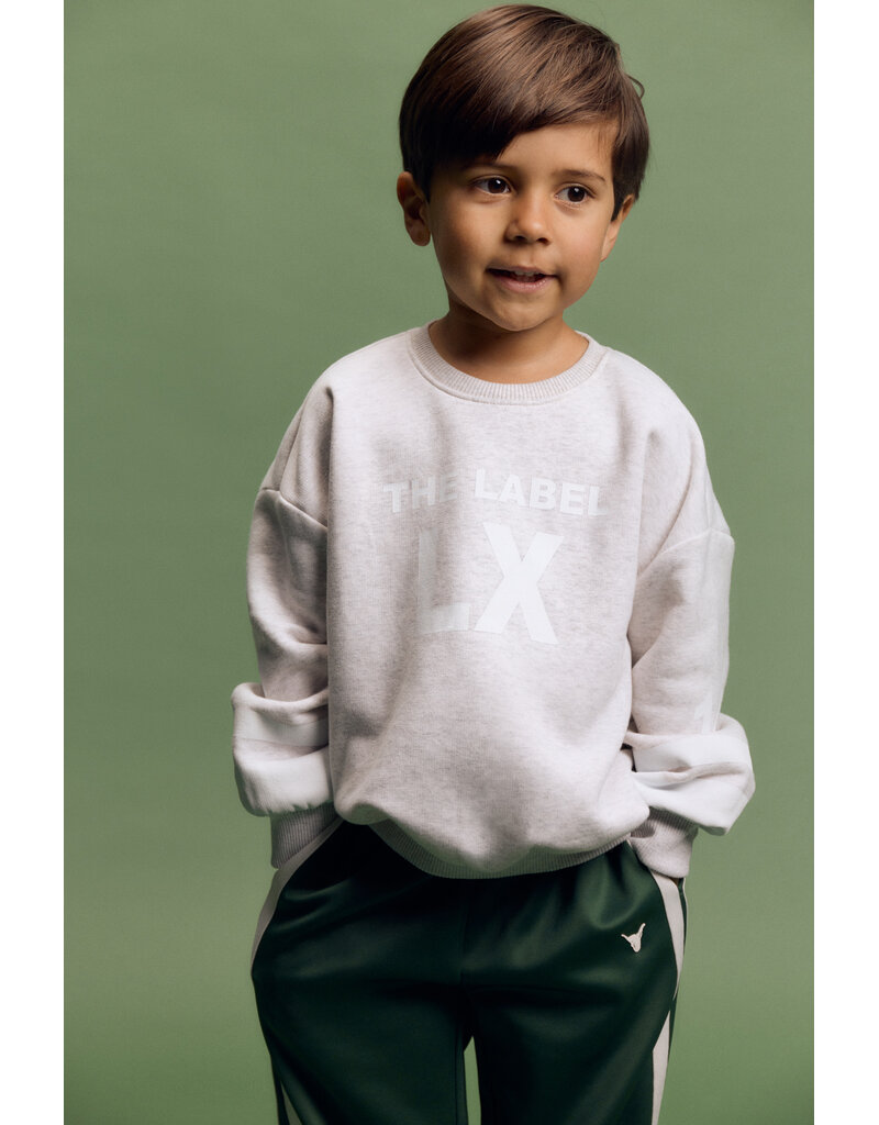 Alix the Label Kids Knitted Sporty Sweater Super Light Grey Melange