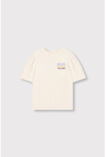 Alix the Label Kids Knitted Multi Colour Artwork T-Shirt Light Ecru