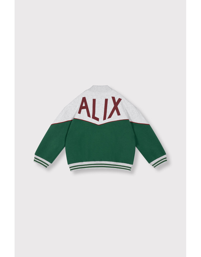 Alix the Label Kids Knitted Sport Jacket Green