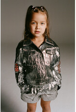 Alix the Label Kids Woven Silver Artwork Jacket