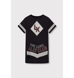 Alix the Label Kids Knitted T-Shirt Dress Charcoal Grey