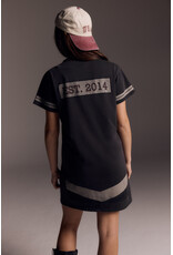 Alix the Label Kids Knitted T-Shirt Dress Charcoal Grey