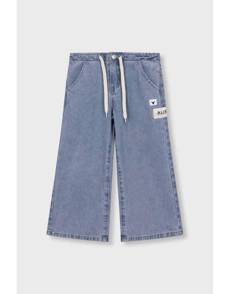 Alix the Label Kids Woven Wide Leg Flow Denim Pants