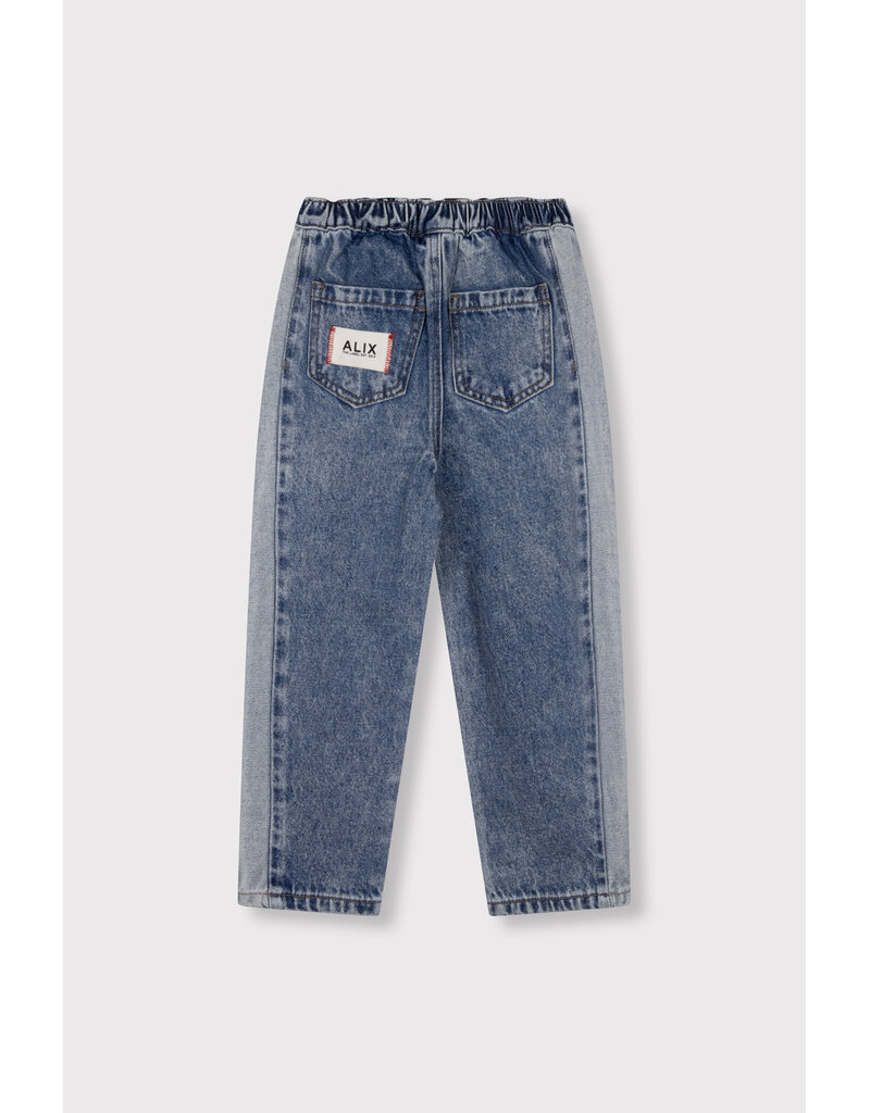 Alix the Label Kids Woven Color Block Denim Pants