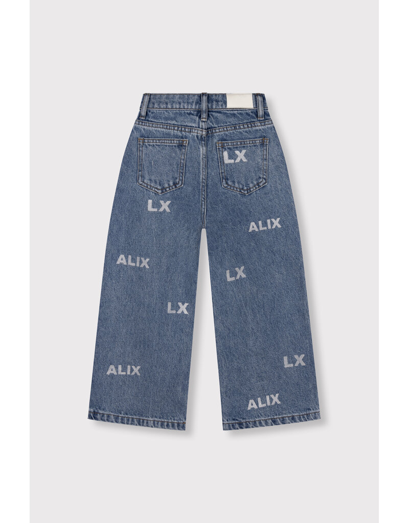 Alix the Label Kids Woven Wide Leg Denim Pants