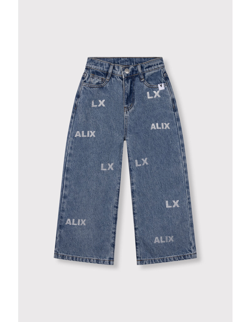 Alix the Label Kids Woven Wide Leg Denim Pants