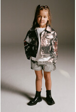 Alix the Label Kids Woven Silver Shorts