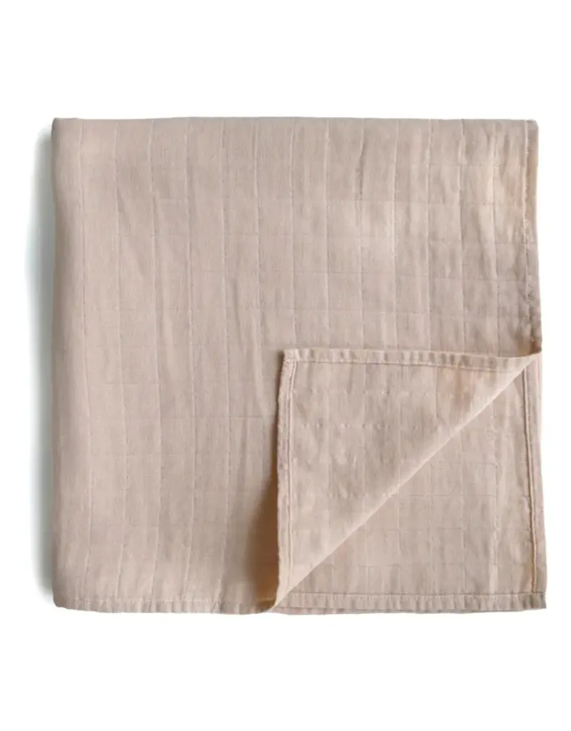 Mushie Swaddle 120x120cm Pale Taupe
