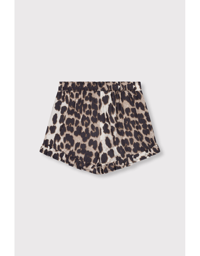 Alix the Label Woven Animal Shorts With Ruffles Animal