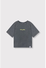 Alix the Label Kids Knitted Raglan Logo T-Shirt Light Grey