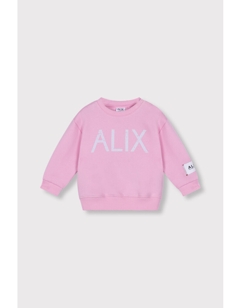 Alix the Label Baby Knitted On Tour Sweater Pink