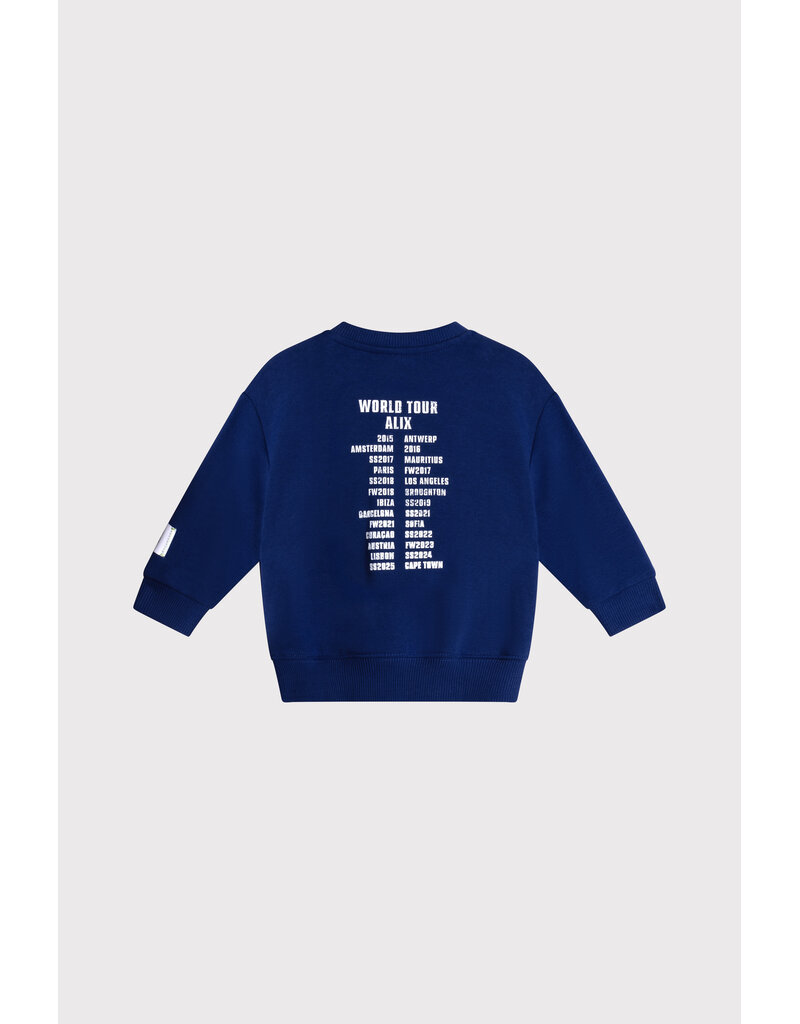 Alix the Label Baby Knitted On Tour Sweater Royal Blue