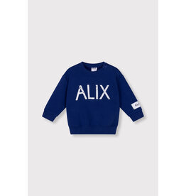 Alix the Label Baby Knitted On Tour Sweater Royal Blue