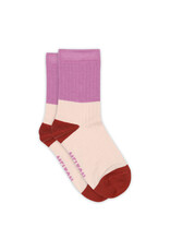mp Denmark Block colour socks Red Ochre 4055