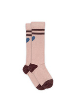 mp Denmark Elga glitter knee socks Silver Pink 4150