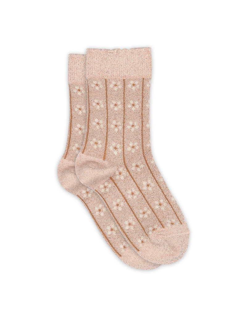 mp Denmark Oline glitter socks Rose Dust 853