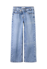 name it Rose Wide Asym Closure Jeans Medium Blue Denim