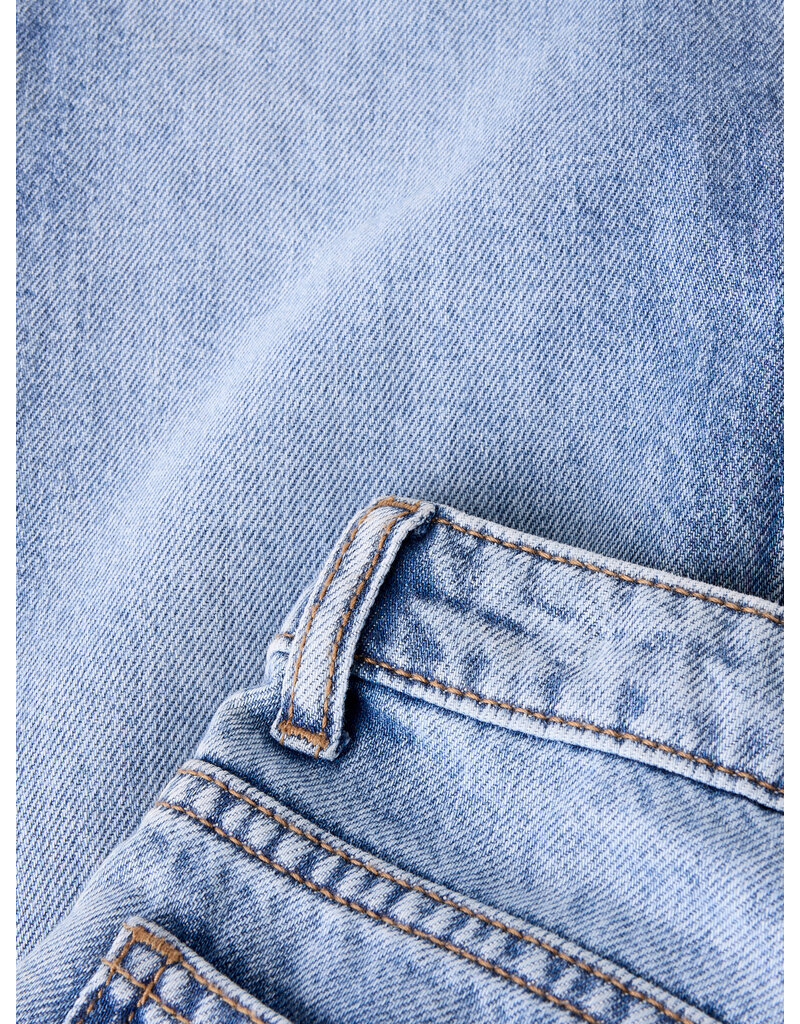 name it Rose Wide Asym Closure Jeans Medium Blue Denim