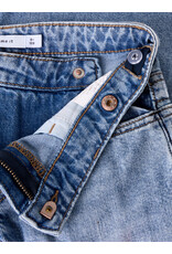 name it Rose Wide Asym Closure Jeans Medium Blue Denim