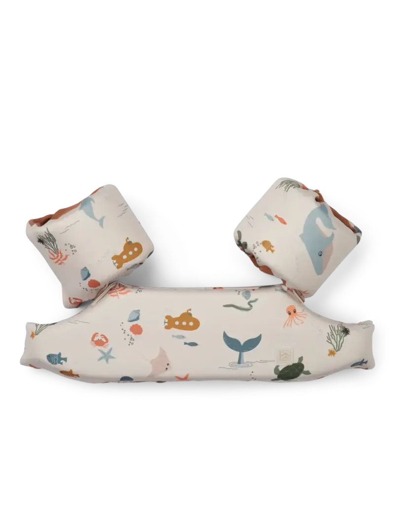Liewood Darko Printed Swim Belt Sea Creature / Sandy (11-19KG)