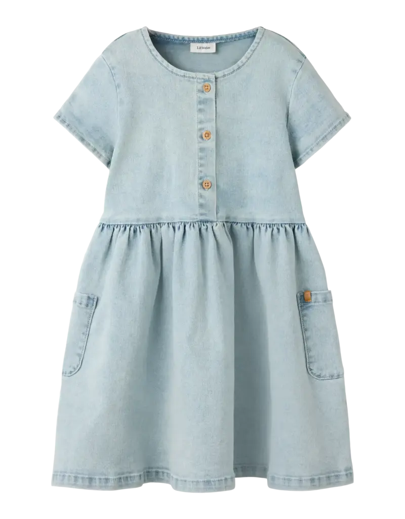 Lil' Atelier Frances Dress Light Blue Denim