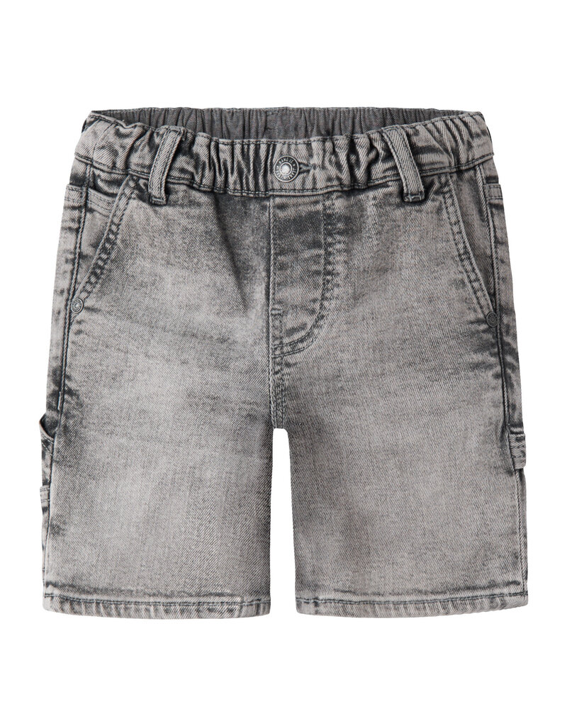 name it Ben Loose Denim Bermuda Medium Grey
