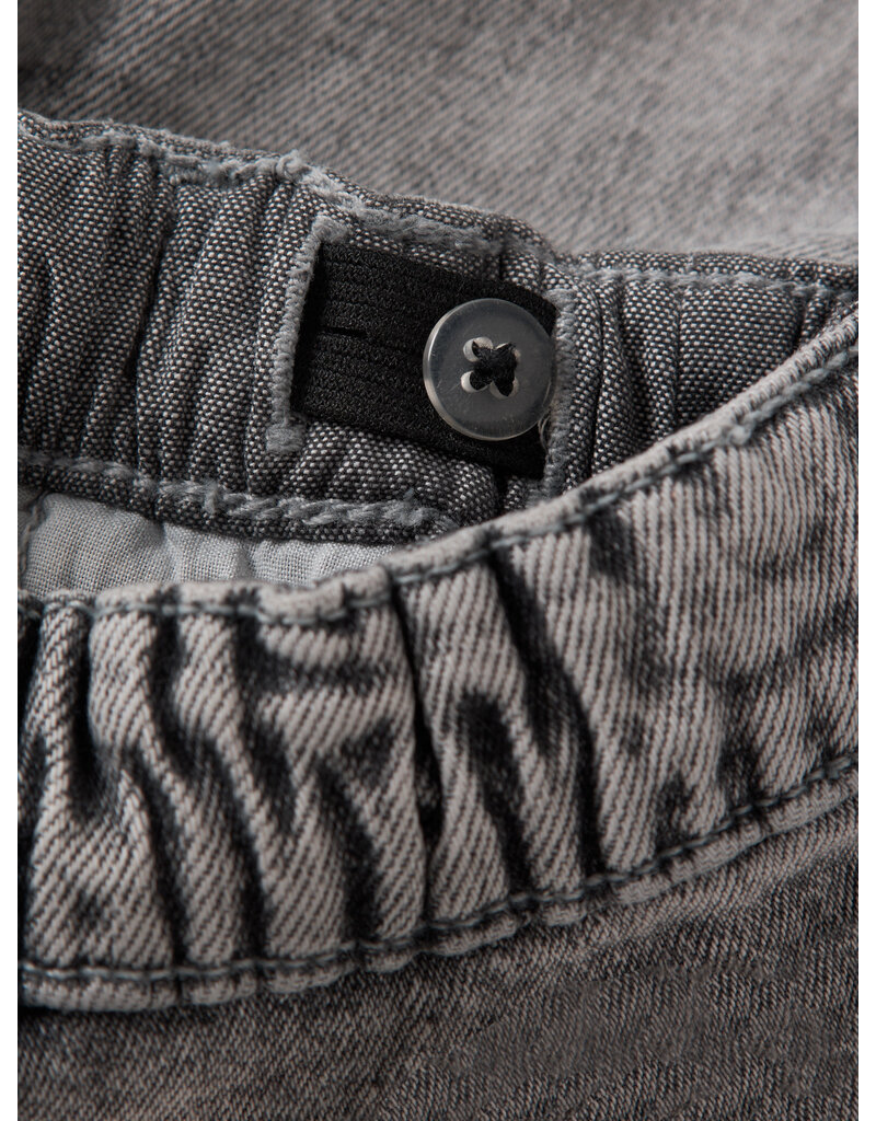 name it Ben Loose Denim Bermuda Medium Grey