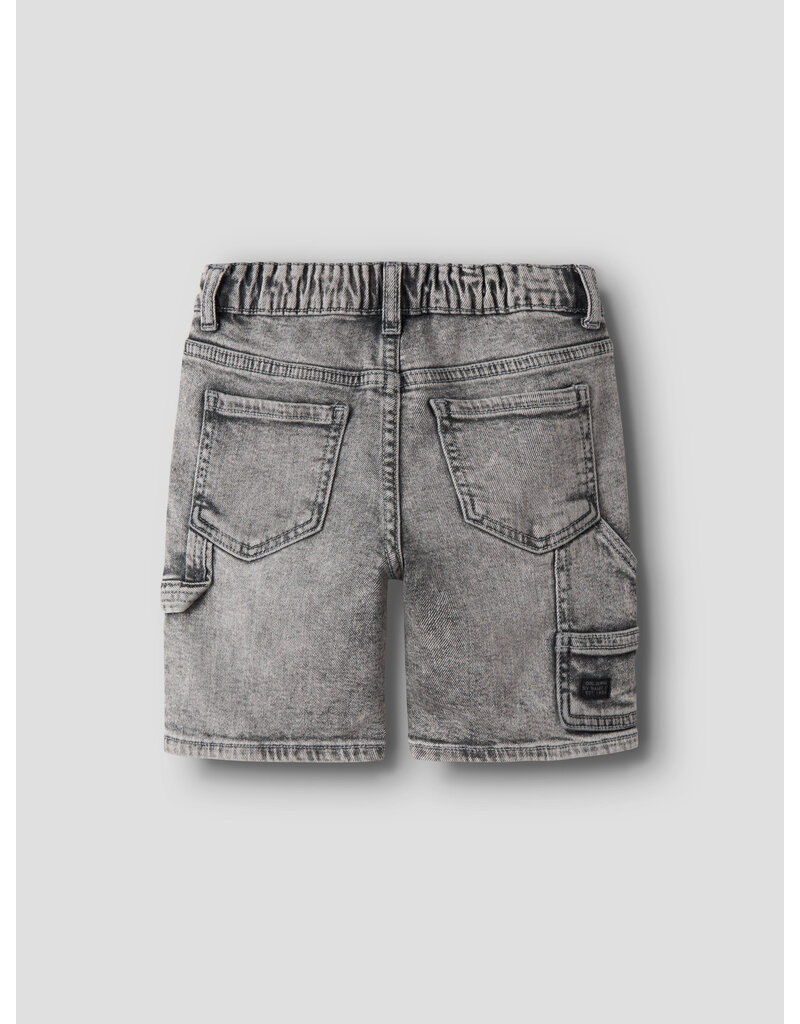 name it Ben Loose Denim Bermuda Medium Grey