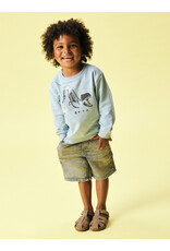 name it Ben Loose Denim Bermuda Medium Grey