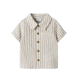 name it Fedenis Shirt Chateau Gray Vintage Cloud Dancer