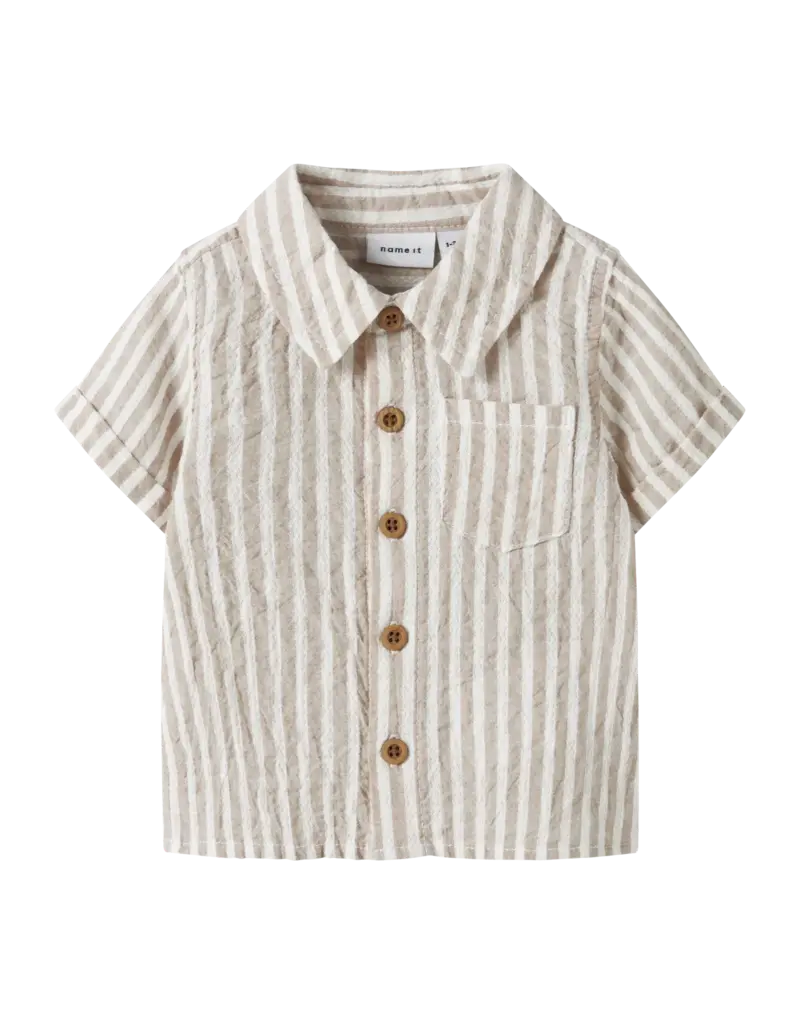 name it Fedenis Shirt Chateau Gray Vintage Cloud Dancer