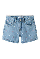 name it Bella Denim shorts Multi Heart