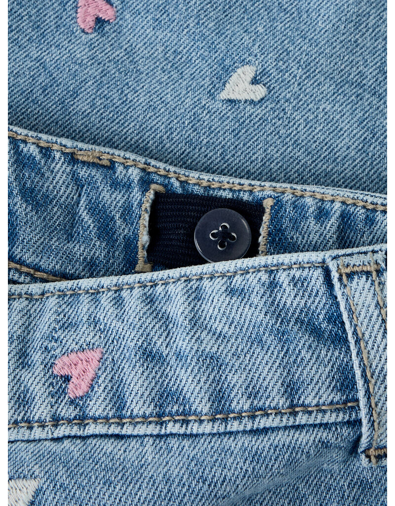 name it Bella Denim shorts Multi Heart