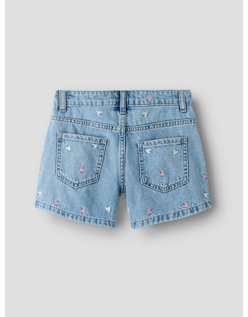 name it Bella Denim Shorts Multi Heart Mini