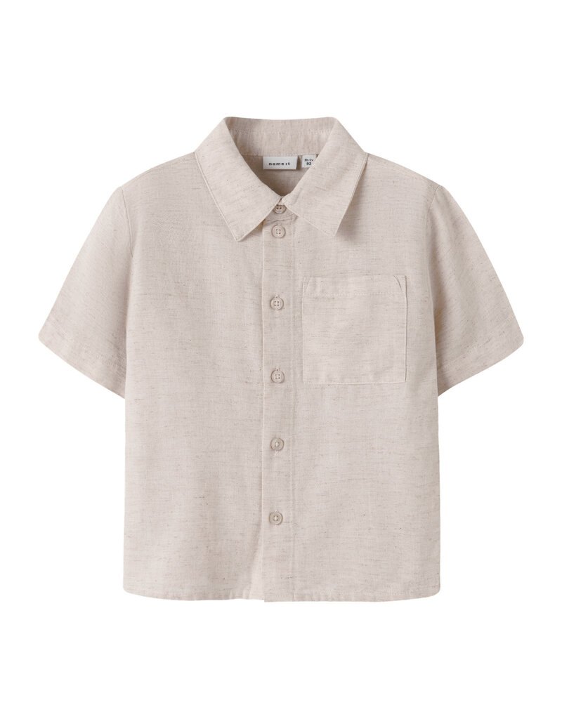 name it Faher T-Shirt Peyote Melange