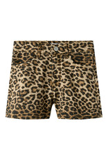name it Rose Shorts Silver Mink Leopard