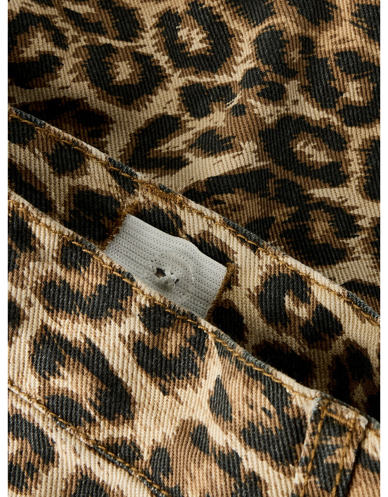 name it Rose Shorts Silver Mink Leopard