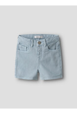 name it Ryan Straight Twill Shorts Blue Fog
