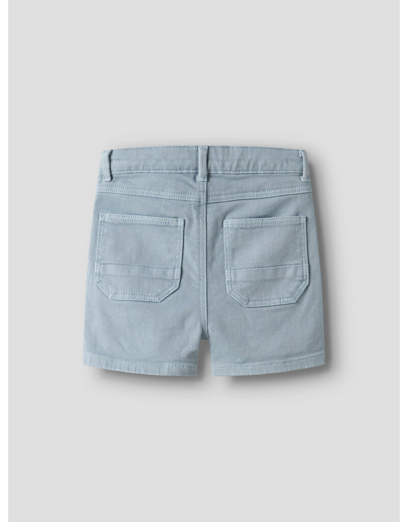 name it Ryan Straight Twill Shorts Blue Fog