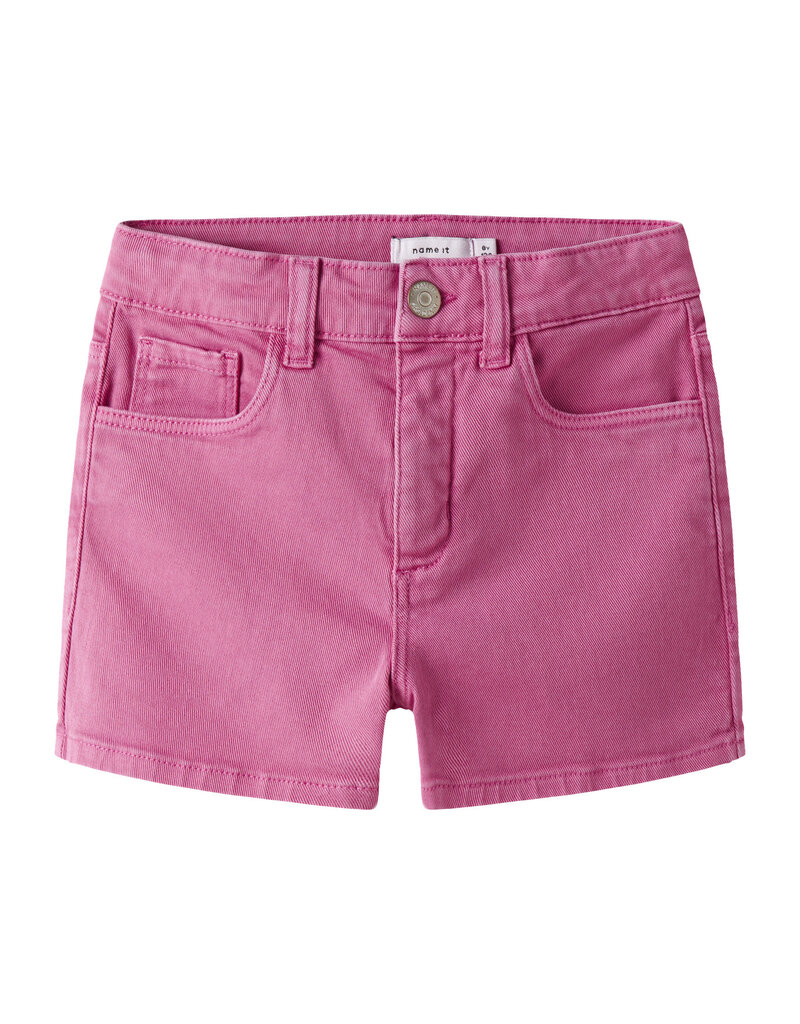 name it Rose Mom Twill Shorts Strawberry Moon