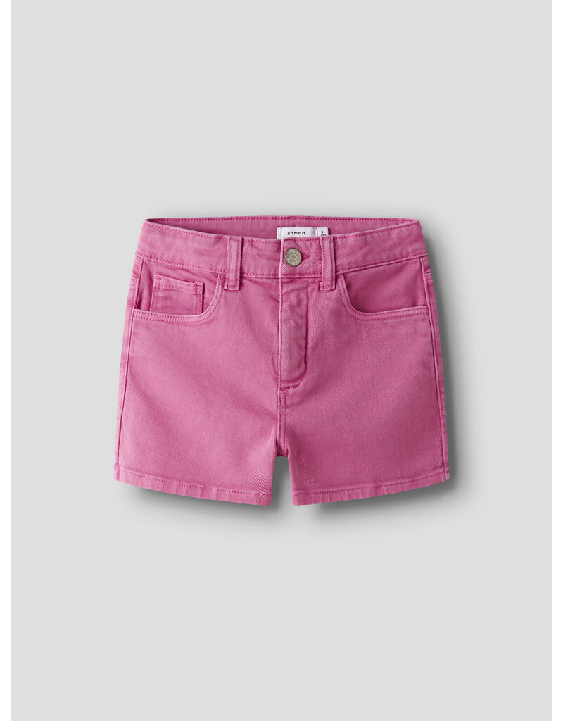 name it Rose Mom Twill Shorts Strawberry Moon