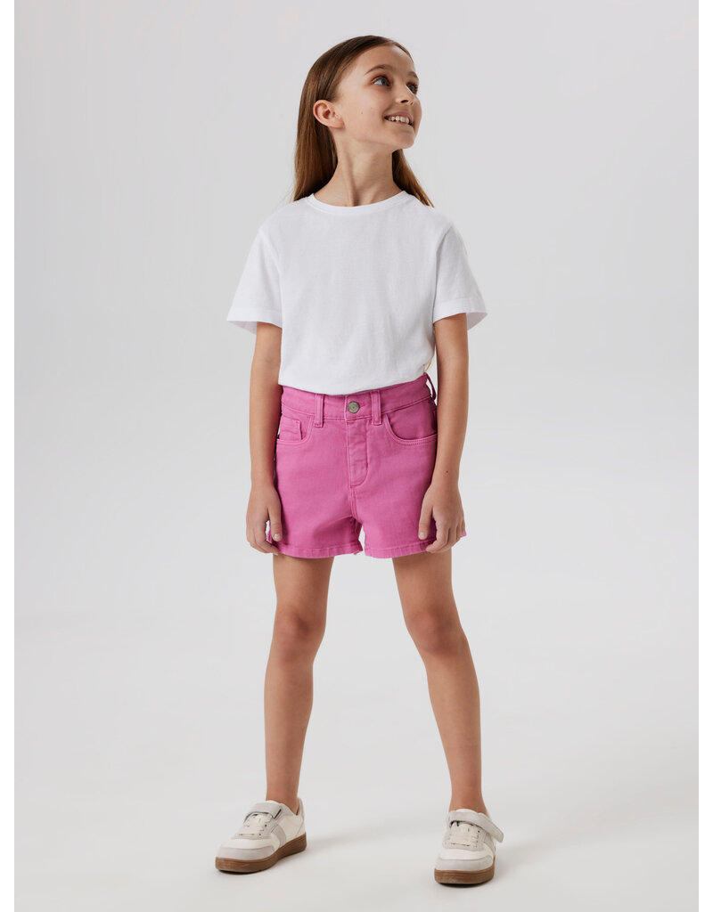 name it Rose Mom Twill Shorts Strawberry Moon