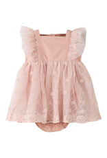 Lil' Atelier Feya Tulle Body Dress Peach Whip