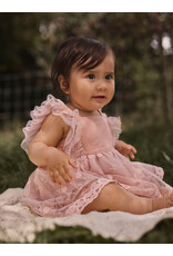 Lil' Atelier Feya Tulle Body Dress Peach Whip