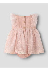 Lil' Atelier Feya Tulle Body Dress Peach Whip