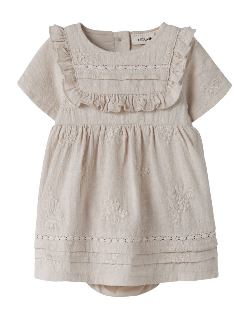 Lil' Atelier Feronia Loose Body Dress Pumice Stone