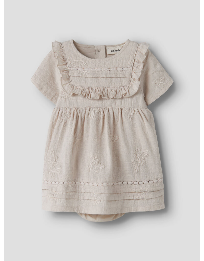 Lil' Atelier Feronia Loose Body Dress Pumice Stone