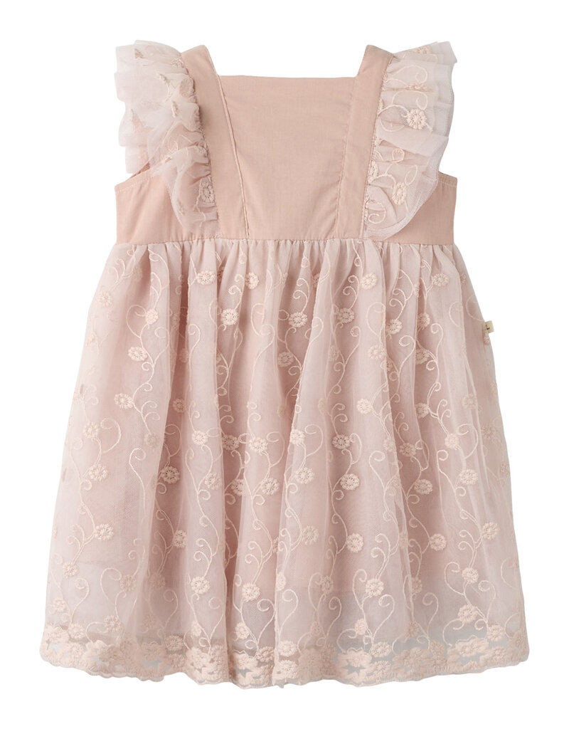Lil' Atelier Feya Tulle Dress Kids Peach Whip