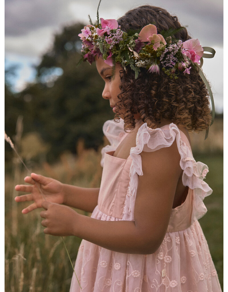 Lil' Atelier Feya Tulle Dress Kids Peach Whip