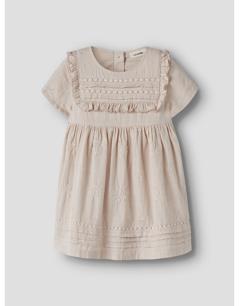 Lil' Atelier Feronia Loose Dress Kids Pumice Stone
